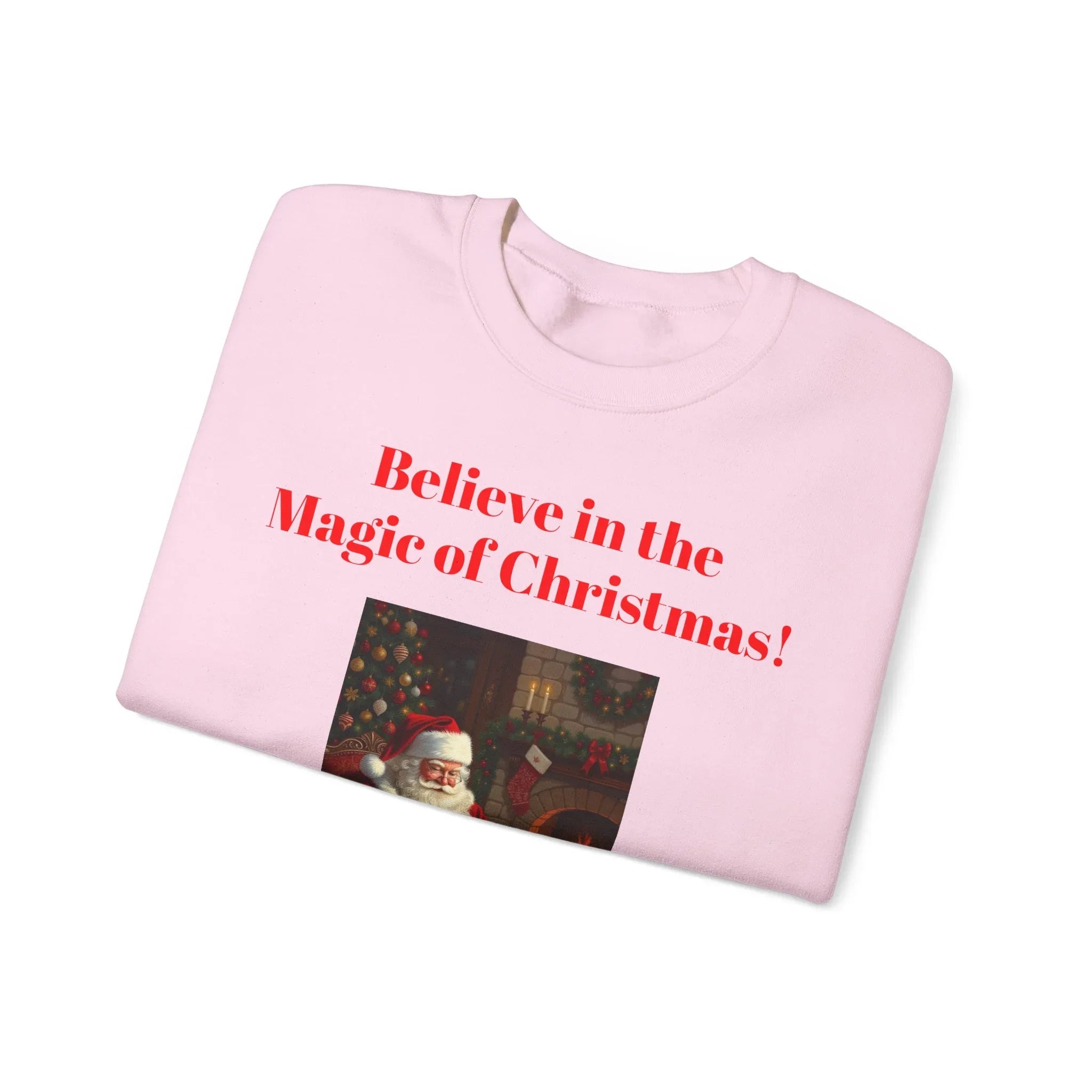 Christmas Magic Sweatshirt, Holiday Crewneck, Cozy Winter Apparel, Unisex Gift for Christmas, Believe in the Magic of Christmas! - 250 USA Celebration