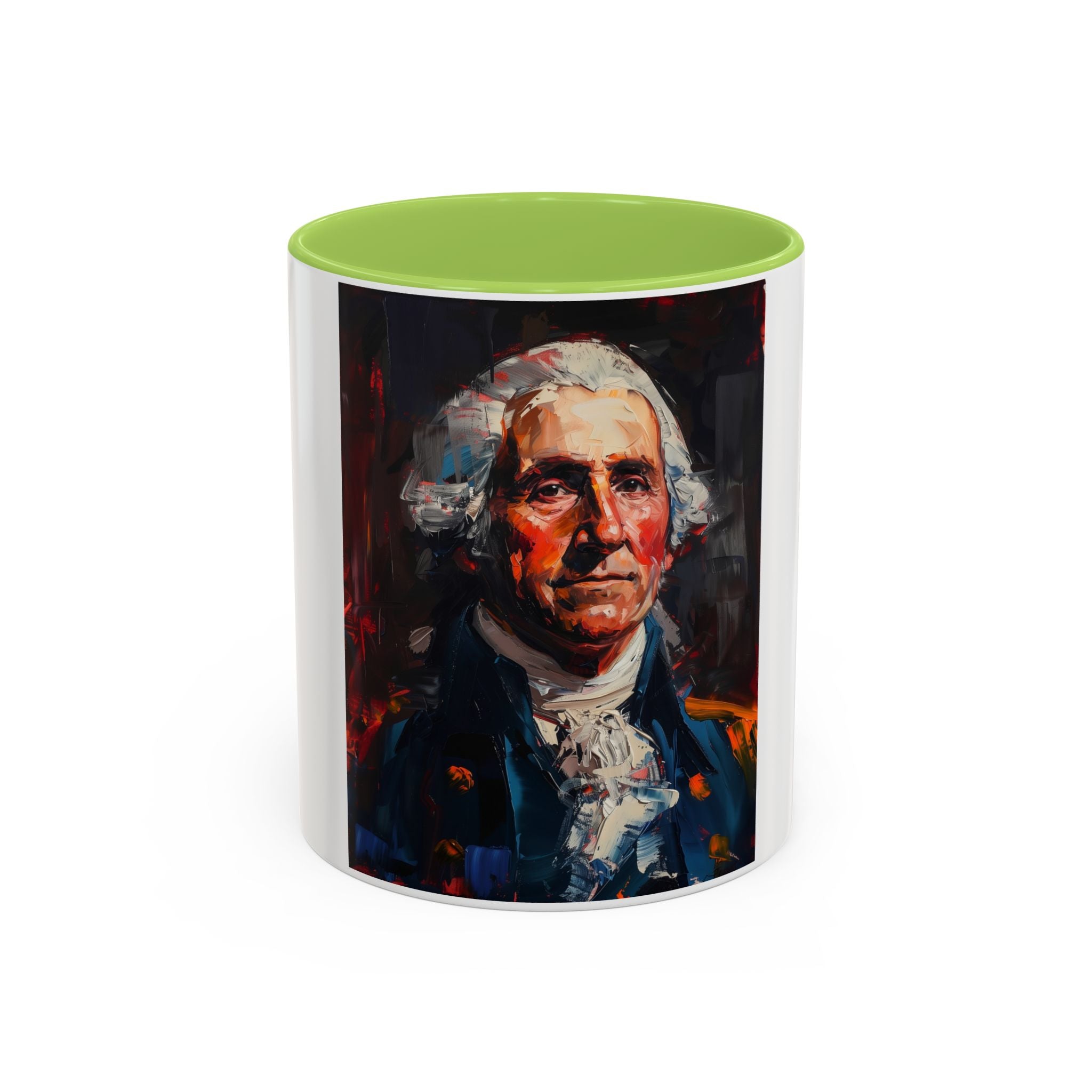 George Washington Historical Portrait Coffee Mug — Patriotic Vintage-Style Art
