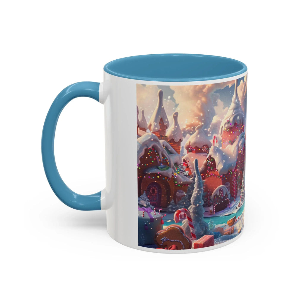 Festive Santa Accent Coffee Mug, Christmas Gift, Holiday Decor, Winter Wonderland, Hot Cocoa Mug, Seasonal Drinkware - 250 USA Celebration