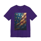 Patriotic Short Sleeve Tee, Unisex Casual Wear, Fourth of July Shirt, Independence Day Gift, Amercan Flag T-Shirt - 250 USA Celebration
