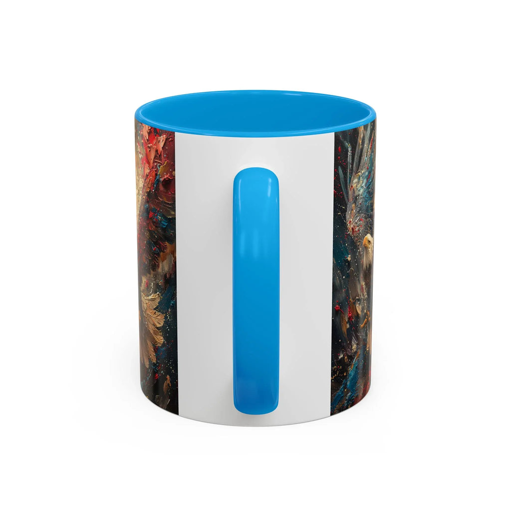 Colorful Mugs (11oz, 15oz) Patriotic Eagle Coffee Mug, American Eagle Coffee Cup - 250 USA Celebration