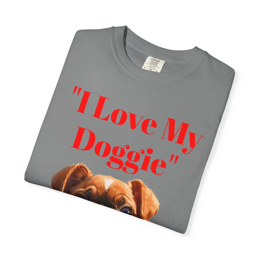 Cute French Bulldog Puppy Holding Red Heart T-shirt | Dog Lover Cartoon - 250 USA Celebration