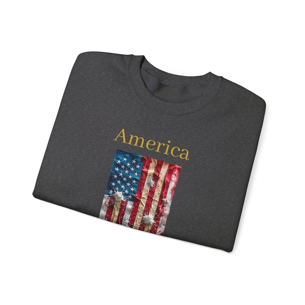 America 1776-2026 Flag Crewneck Sweatshirt