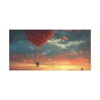 Romantic Canvas Wall Art, Love, Heart Balloon Art, Gift for Couples, Valentines Wall Decor, Valentine's Day Women's Merchandise, Valentines - 250 USA Celebration