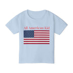 All American Kid Toddler T-Shirt — Patriotic Flag Tee for 4th of July & Memorial Day