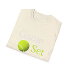 Game Set Match T-Shirt | Tennis Ball Graphic Tee - 250 USA Celebration
