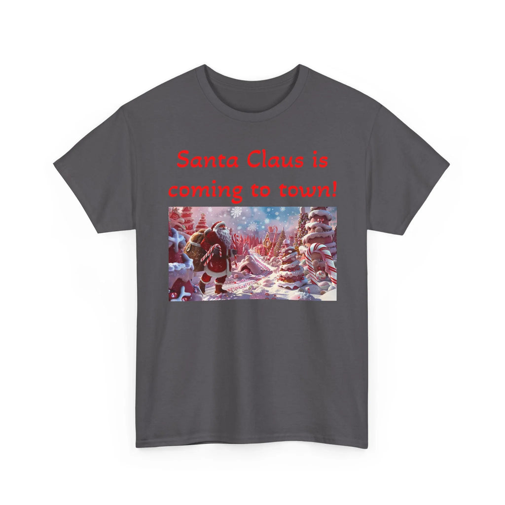Festive Santa Tee, Unisex Christmas Shirt, Holiday Gift for Him/Her, Fun Santa Claus T-Shirt, Winter Wear, Family Gathering Apparel - 250 USA Celebration