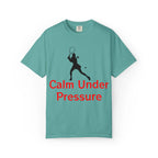 Calm Under Pressure Tennis Player T-shirt | Tennis Graphic Tee - 250 USA Celebration