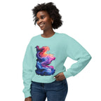 Hyper Bloom Abstract Fracture: Psychedelic tee with shattering florals in electric turquoise & magenta flares. Unisex trippy festival flair! - 250 USA Celebration