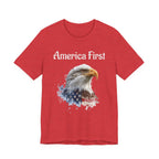 America First Eagle T-Shirt – Patriotic Bald Eagle Tee