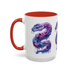 Psychedelic Ouroboros Snake Mug | Rainbow Galaxy Fractal Mushrooms - 250 USA Celebration