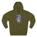 Colorful Peace Sign Floral Skull Hoodie | Psychedelic Peace Skull - 250 USA Celebration