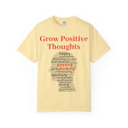 Grow Positive Thoughts T-shirt | Positive Word Cloud Mental Health Tee - 250 USA Celebration