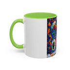 Colorful Mugs (11oz, 15oz) Santa Claus Coffee Cup, Santa Claus Coffee Mug - 250 USA Celebration