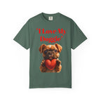 Cute French Bulldog Puppy Holding Red Heart T-shirt | Dog Lover Cartoon - 250 USA Celebration