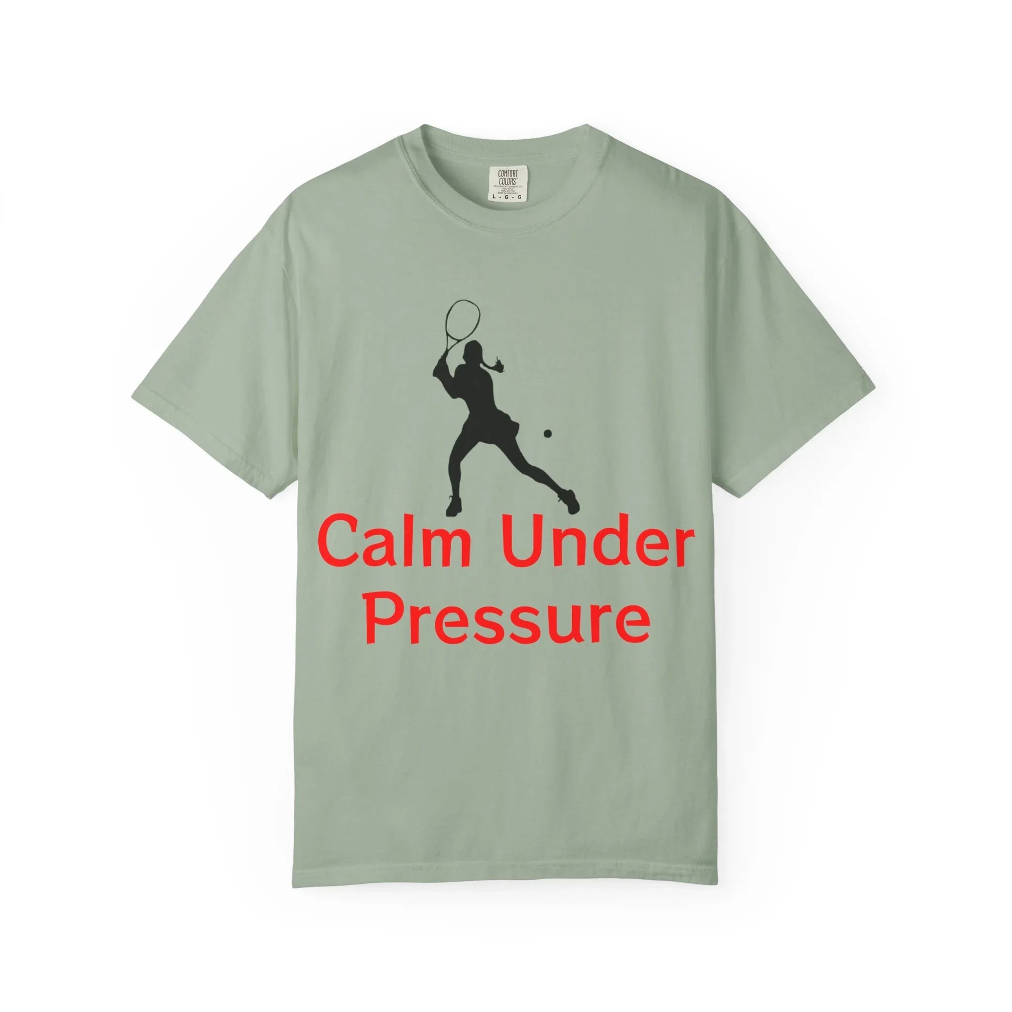 Calm Under Pressure Tennis Player T-shirt | Tennis Graphic Tee - 250 USA Celebration