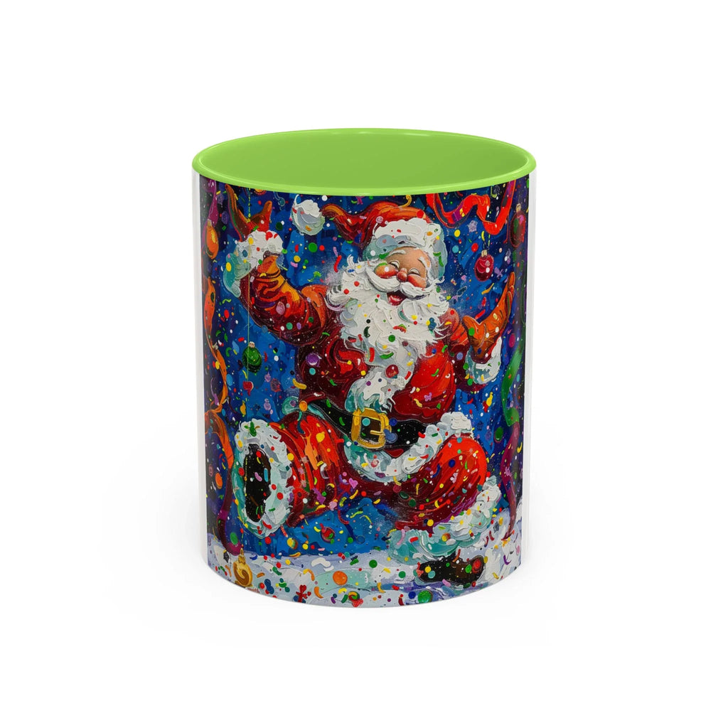 Colorful Mugs (11oz, 15oz) Santa Claus Coffee Cup, Santa Claus Coffee Mug - 250 USA Celebration