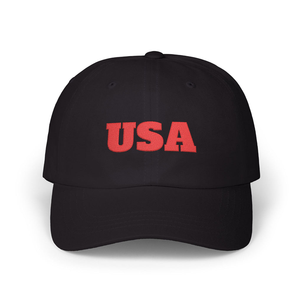 USA Embroidered Dad Cap — Classic Patriotic Baseball Hat