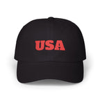 USA Embroidered Dad Cap — Classic Patriotic Baseball Hat
