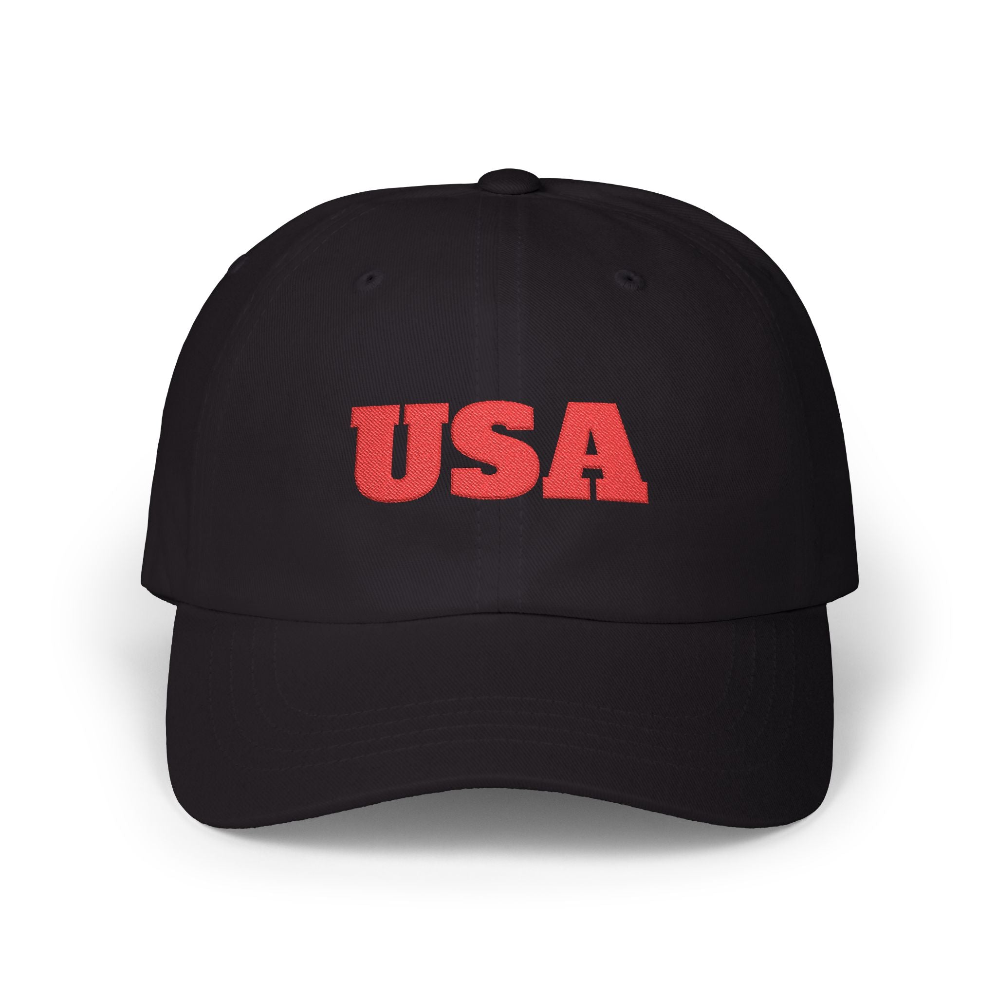 USA Embroidered Dad Cap — Classic Patriotic Baseball Hat