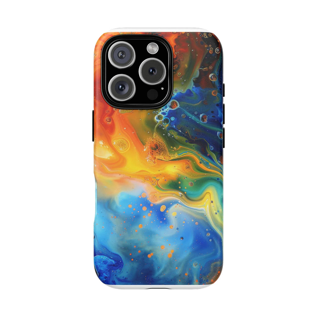 Abstract Colorful Swirl Phone Case | Tough Protective iPhone Cover - 250 USA Celebration