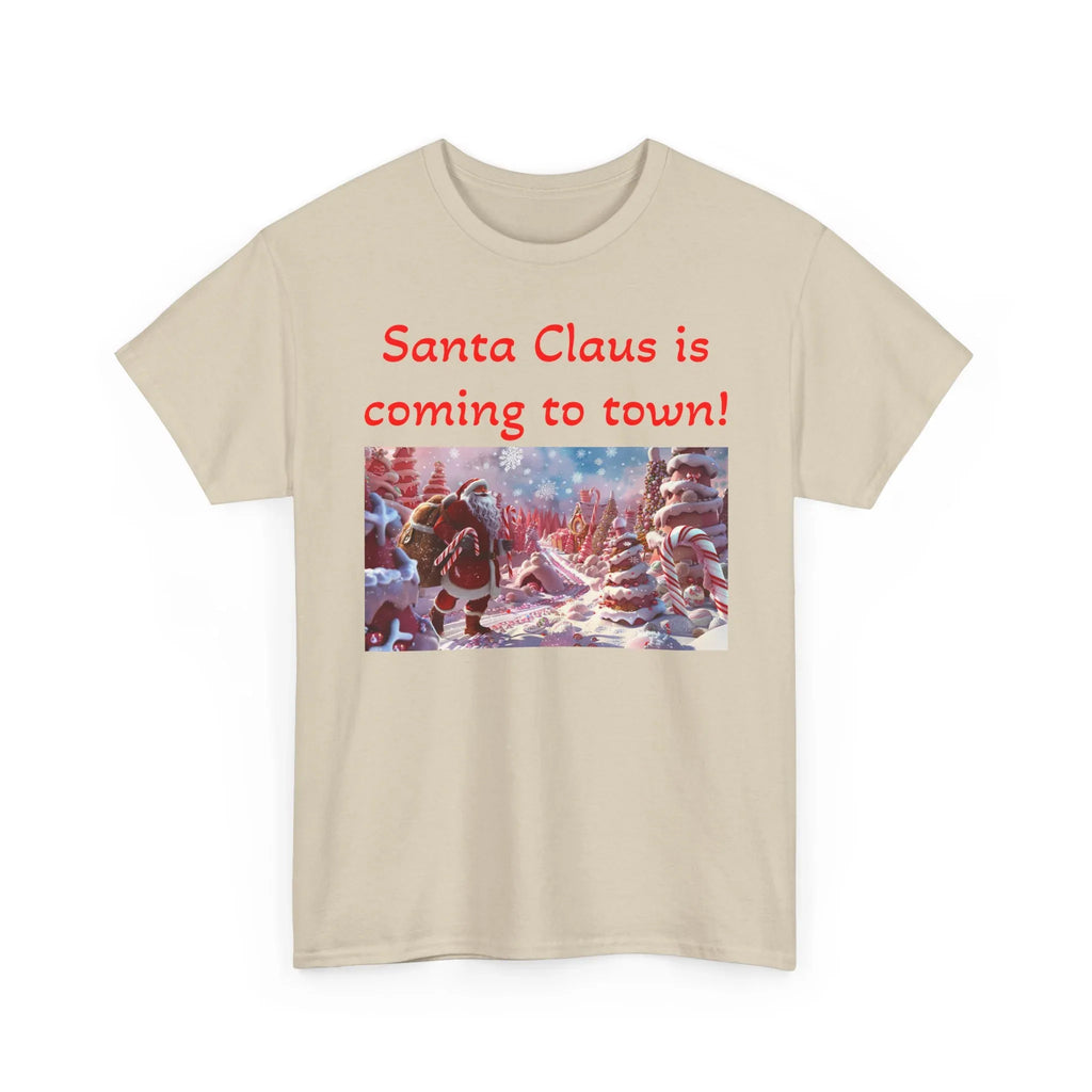 Festive Santa Tee, Unisex Christmas Shirt, Holiday Gift for Him/Her, Fun Santa Claus T-Shirt, Winter Wear, Family Gathering Apparel - 250 USA Celebration