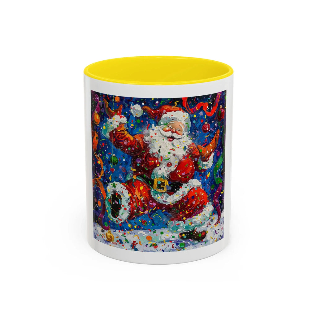 Festive Santa Coffee Mug, Christmas Mug, Holiday Gift Mug, Santa Claus Cup, Winter Decor - 250 USA Celebration