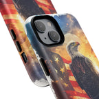Patriotic Eagle Magnetic Phone Case, Tough Phone Covers, Americana Gifts, Unique Cell Phone Case, Fourth of July, Veterans Day - 250 USA Celebration