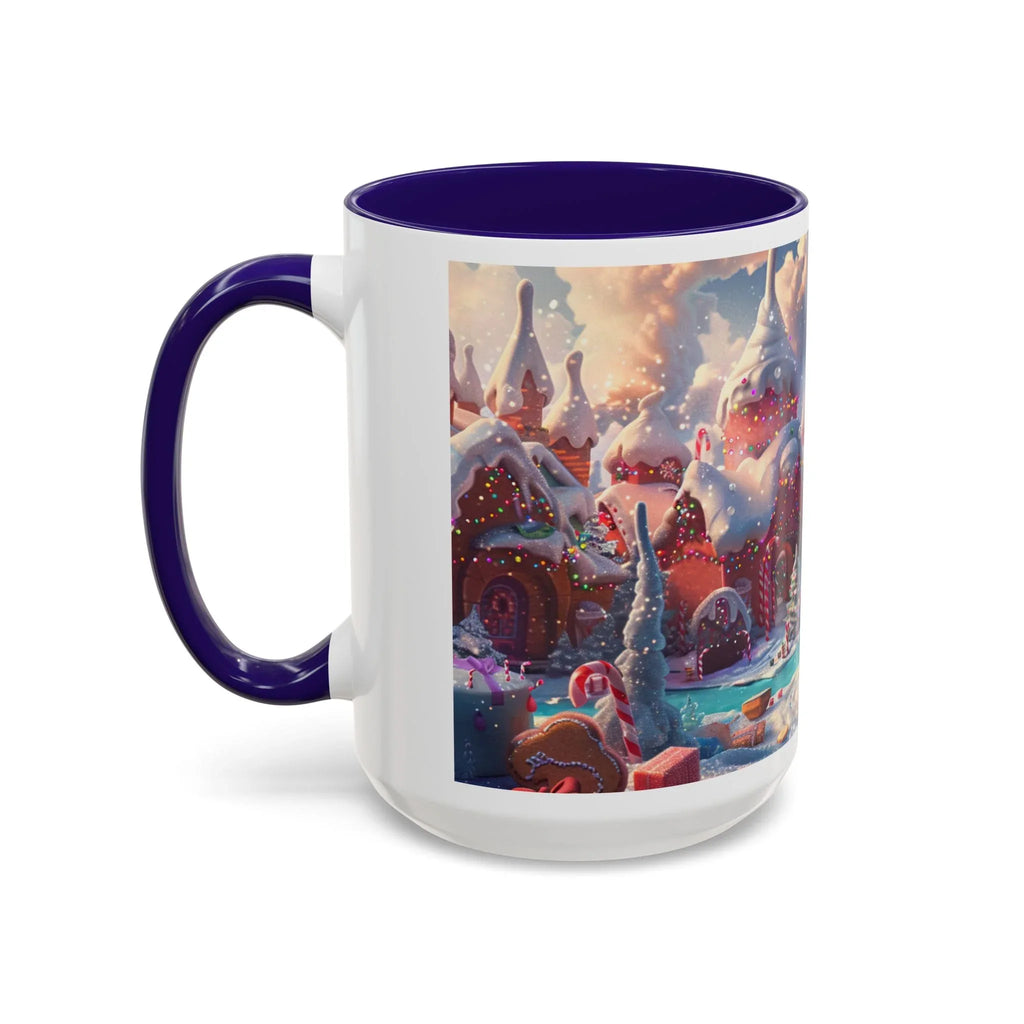 Festive Santa in Candy Wonderland mug | Holiday Christmas ceramic mug - 250 USA Celebration