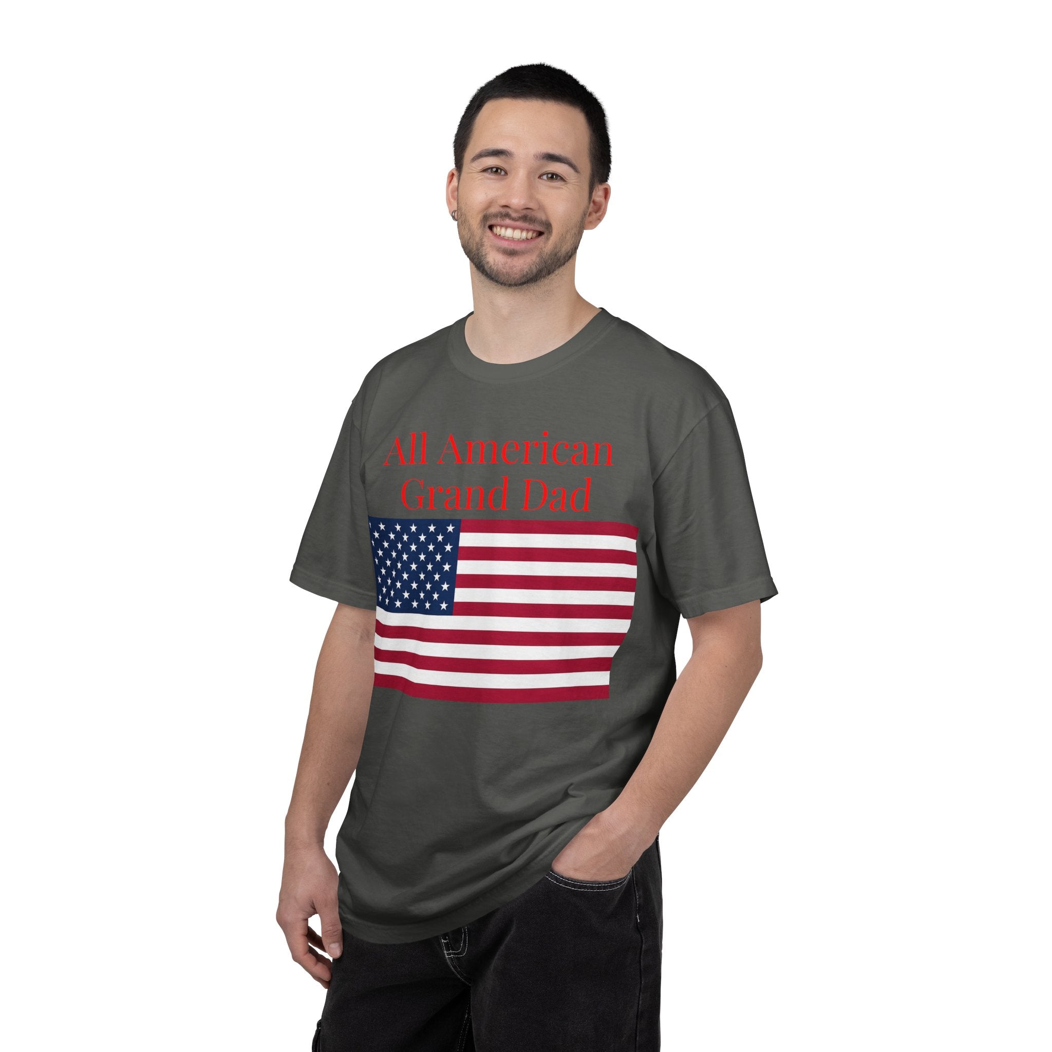 All American Grand Dad T-Shirt — Patriotic Flag Shirt for Grandfathers (Father's Day, 4th of July)