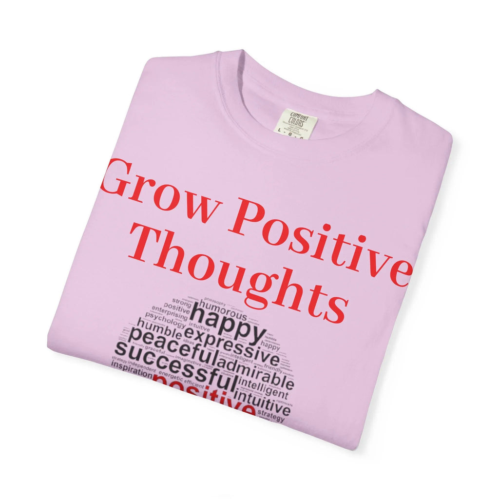 Grow Positive Thoughts T-shirt | Positive Word Cloud Mental Health Tee - 250 USA Celebration