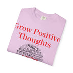 Grow Positive Thoughts T-shirt | Positive Word Cloud Mental Health Tee - 250 USA Celebration