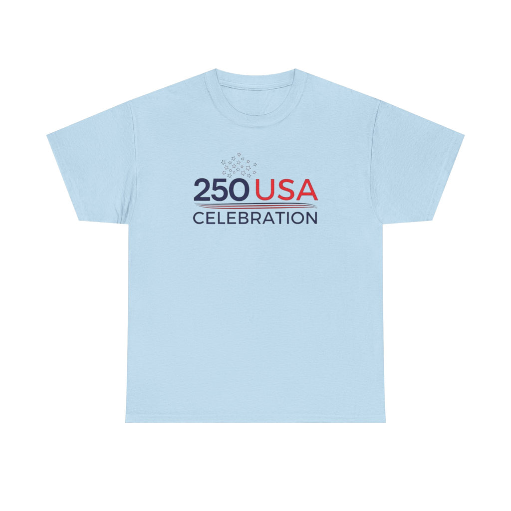 America 250 Tee Shirt | Official 250th Anniversary Edition - 250 USA Celebration Chest Logo Tee | Fourth of July Americana T-Shirt