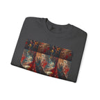God Bless America Eagle Artwork crewneck sweatshirt | Patriotic eagle collage - 250 USA Celebration