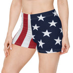 Patriotic Stars and Stripes American Flag Casual Shorts