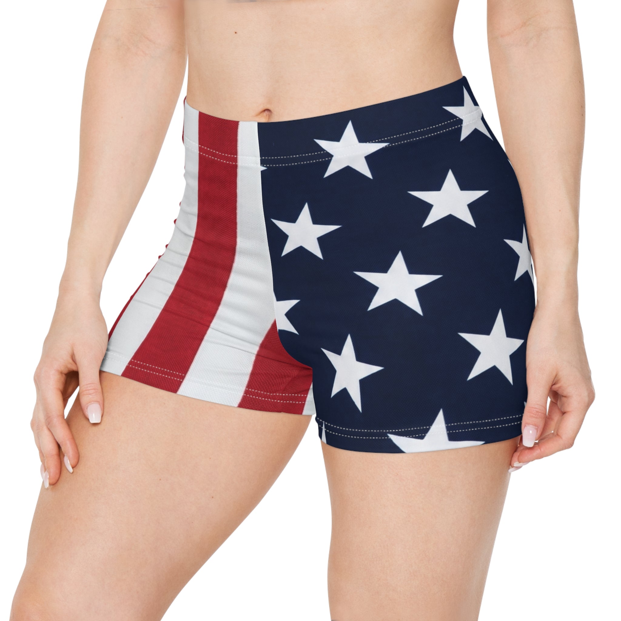 Patriotic Stars and Stripes American Flag Casual Shorts