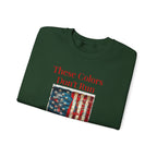 Patriotic Vintage Crewneck Sweatshirt, USA Flag Design, Unisex Sweatshirt, Cozy Apparel for Independence Day, Gift for Veterans