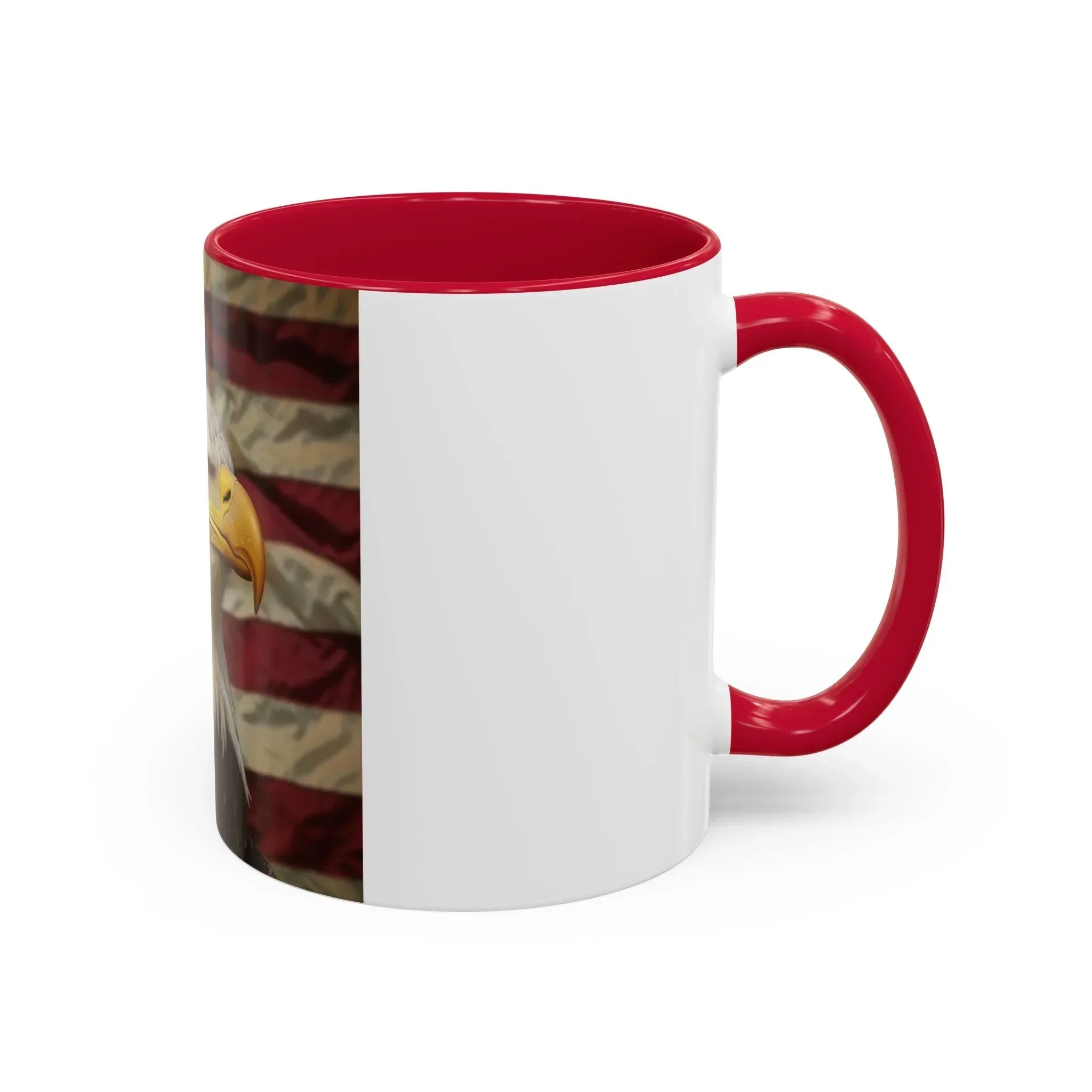 Colorful Mugs (11oz, 15oz) American eagle with American flag, fireworks all around the eagle, patriotic themed - 250 USA Celebration