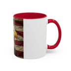Colorful Mugs (11oz, 15oz) American eagle with American flag, fireworks all around the eagle, patriotic themed - 250 USA Celebration