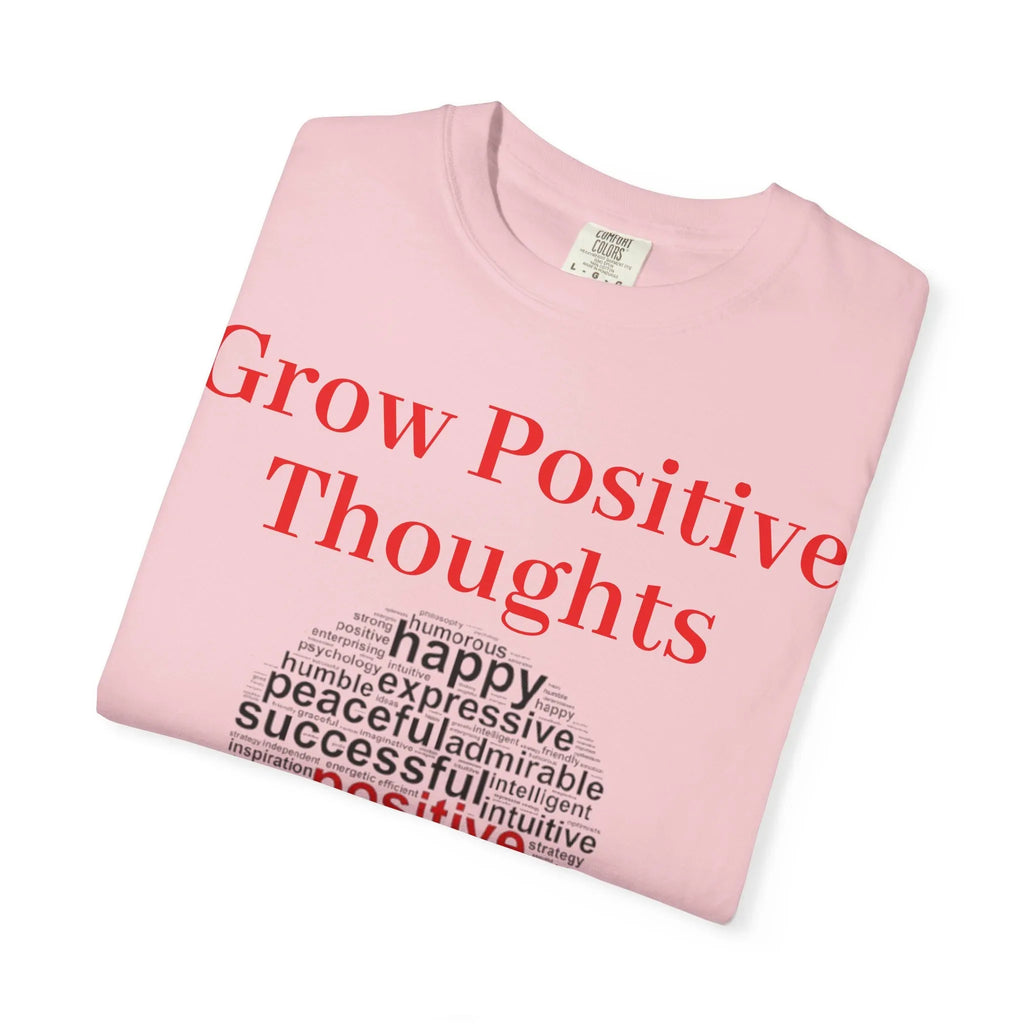 Grow Positive Thoughts T-shirt | Positive Word Cloud Mental Health Tee - 250 USA Celebration