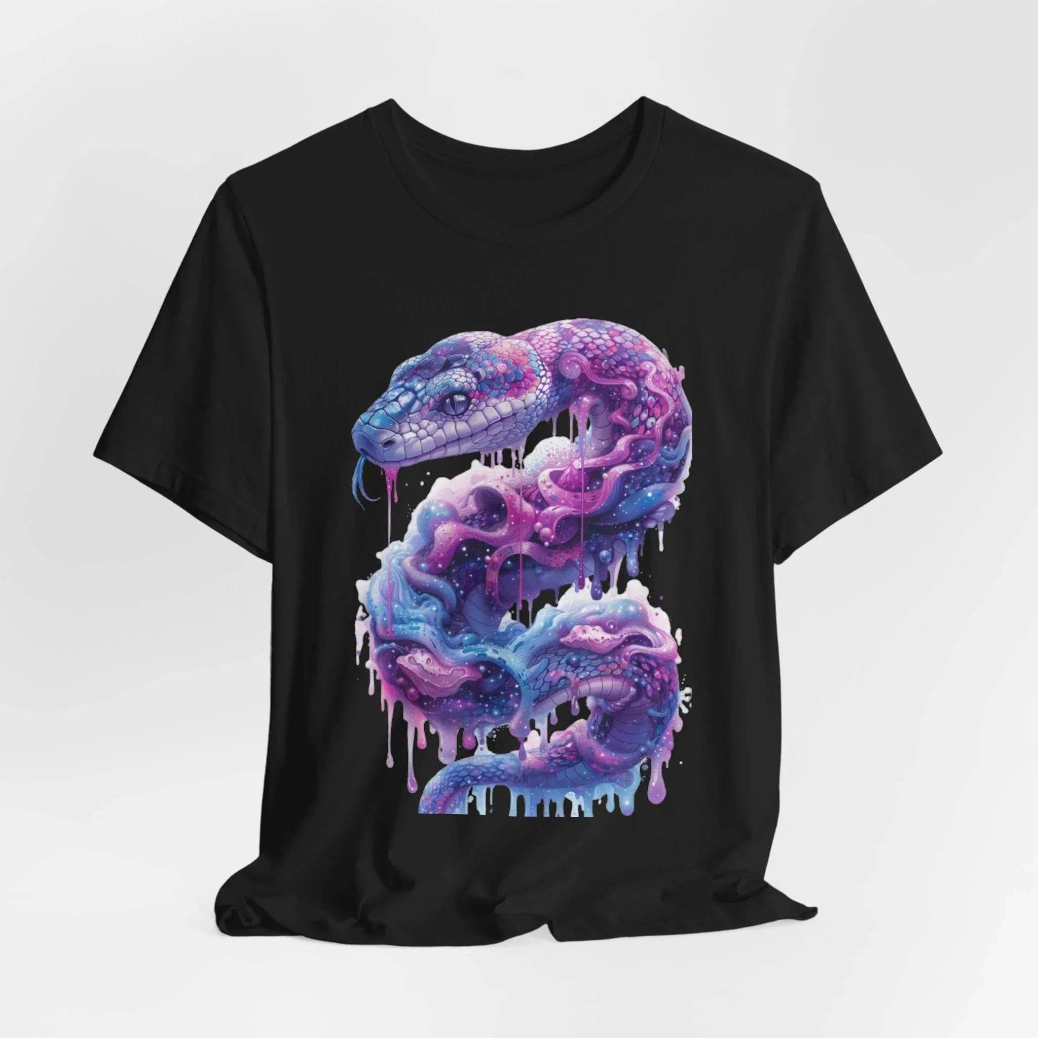 Psychedelic Rainbow Ouroboros Tee | Galaxy Fractal Mushroom Snake - 250 USA Celebration