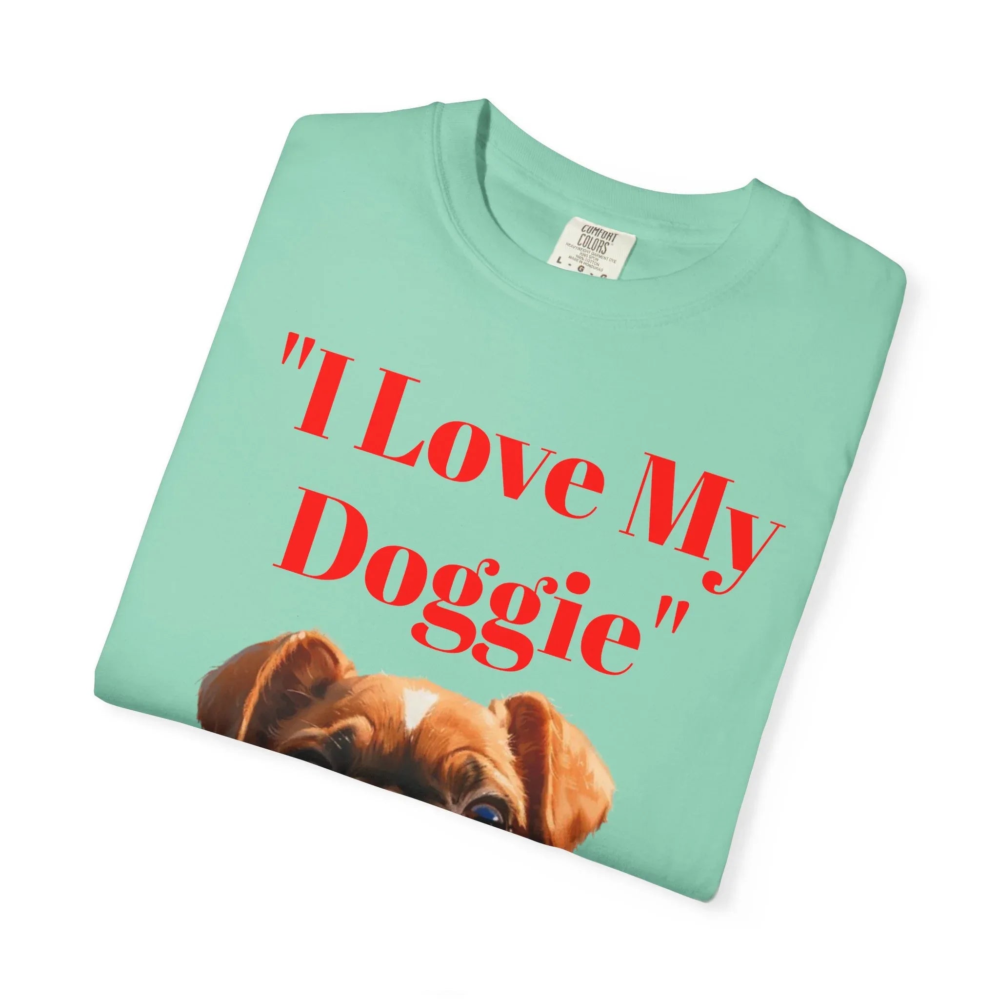 Cute French Bulldog Puppy Holding Red Heart T-shirt | Dog Lover Cartoon - 250 USA Celebration