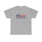 America 250 Tee Shirt | Official 250th Anniversary Edition - 250 USA Celebration Chest Logo Tee | Fourth of July Americana T-Shirt