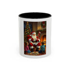 Christmas Santa Coffee Mug, Festive Drinkware for Holiday Cheer, Xmas Gift for Coffee Lovers, Cozy Winter Mug, Santa's Storytime - 250 USA Celebration