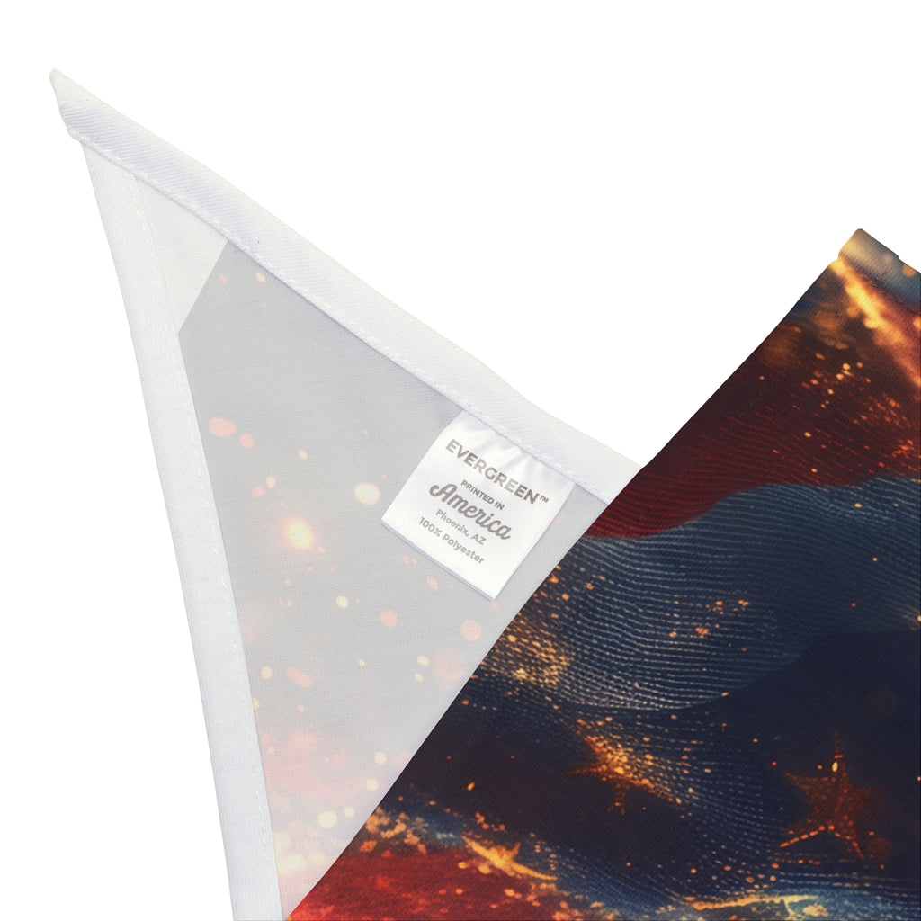 American Flag Fireworks Pet Bandana