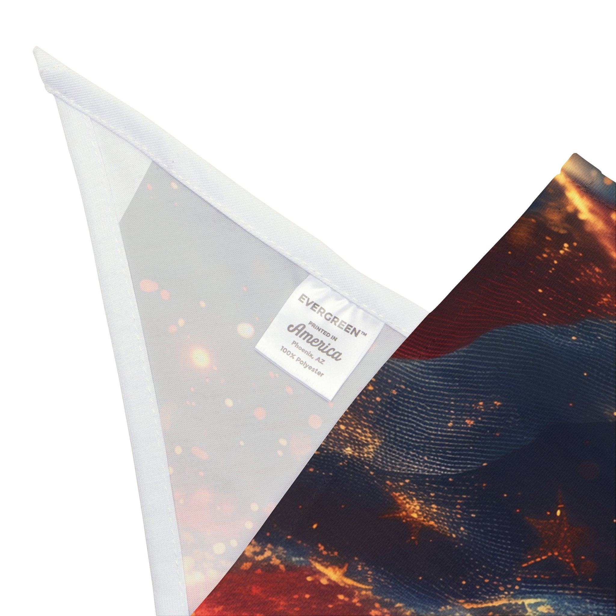 American Flag Fireworks Pet Bandana