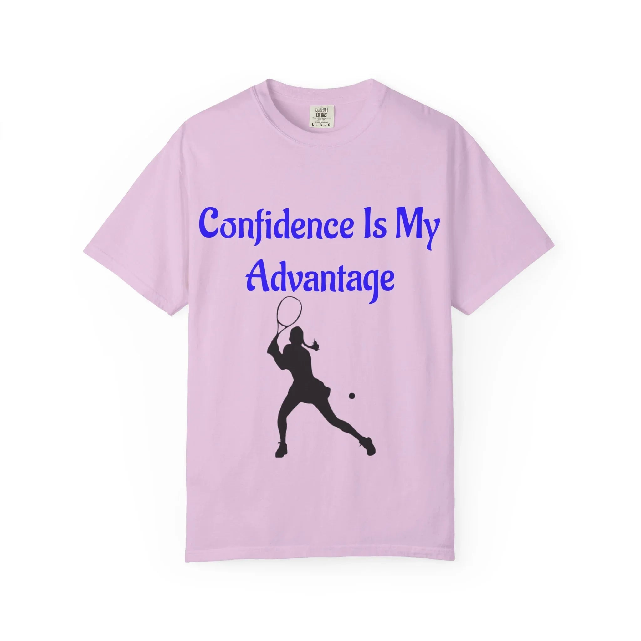 Confidence Is My Advantage Tennis Player T-Shirt | Tennis Quote Tee - 250 USA Celebration