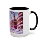 Festive Santa Candy Wonderland Mug | Holiday Santa Claus Candy Cane Forest - 250 USA Celebration