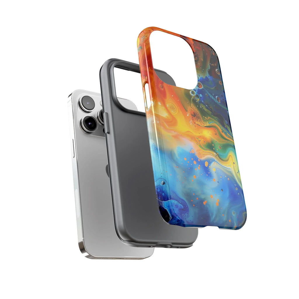 Abstract Colorful Swirl Phone Case | Tough Protective iPhone Cover - 250 USA Celebration