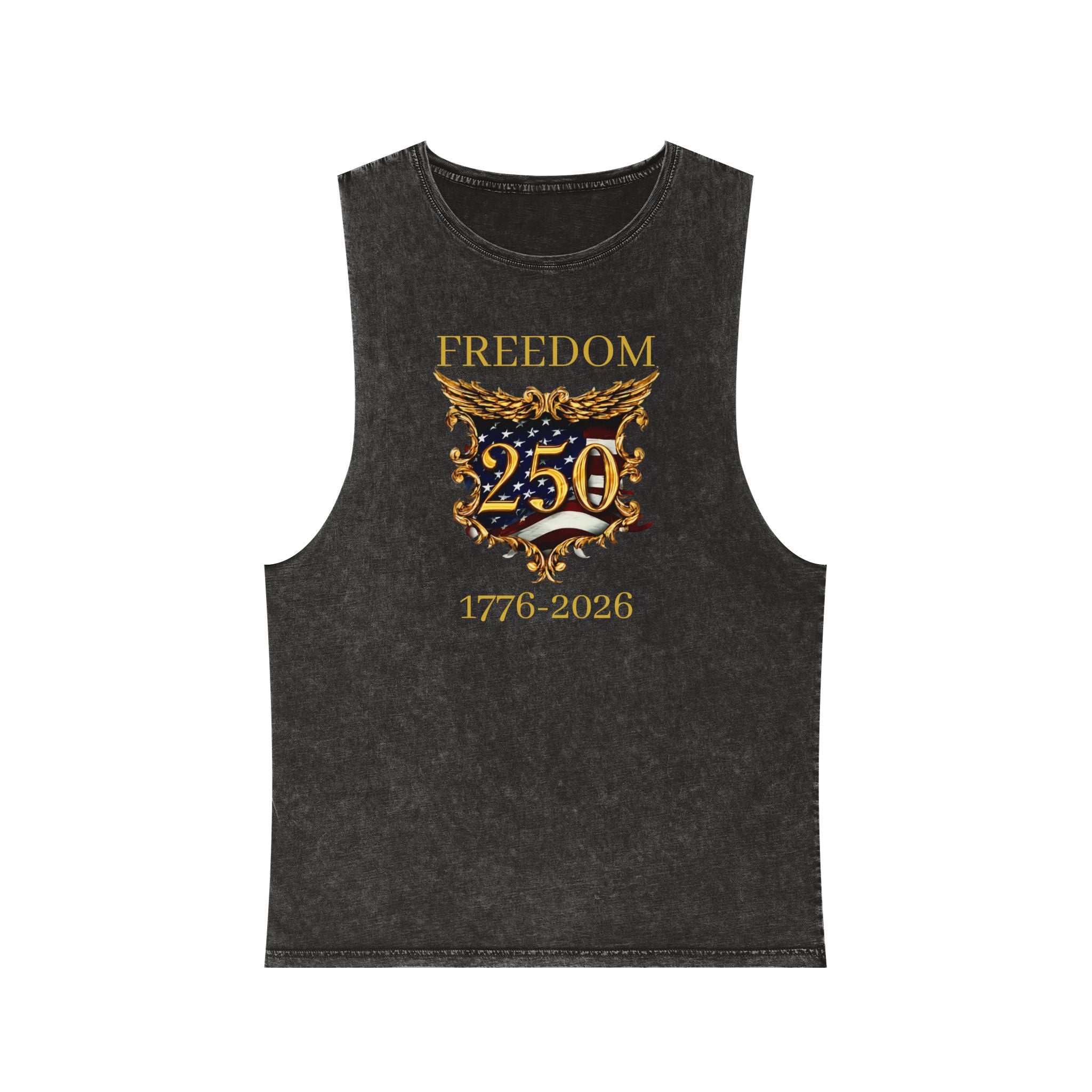 Freedom 250 Tank Top – 1776–2026 American Anniversary Stonewash Tank